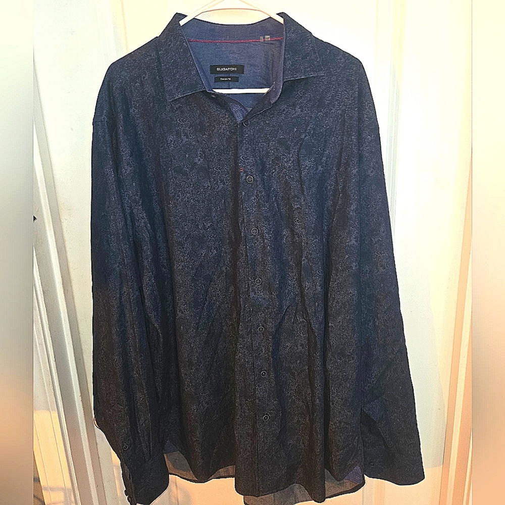 Bugatchi Blue Casual Button Down Shirt